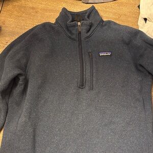Patagonia Navy Quarter-Zip Fleece